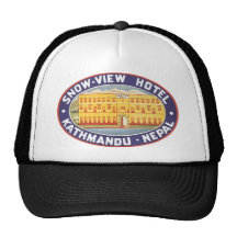 Schnee-Ansicht-Hotel Kathmandu Nepal Baseball Kappe