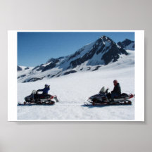 Schnee bedeckte Gletscher in Alaska Posterdrucke
