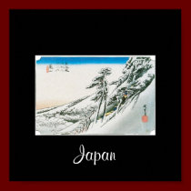 Schnee bei Kameyama, Japan circa 1831-1834 poster