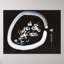 Schnee Enso Kunst-Druck Posterdrucke