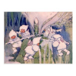 Schnee-Feen, die Schnee machen Postkarte