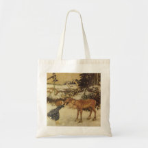 Schnee-Königin mit Gerda-Märchen-Illustrations-Tas