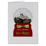 Schnee-Kugel-Las Vegas-Weihnachtskarte
