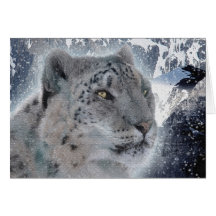 Schnee-Leopard-Arten-Anmerkungs-Karte