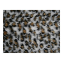 Schnee-Leopard-Pelz Postkarten