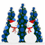 Schnee-Mann-Weihnachten Acryl Ausschnitt