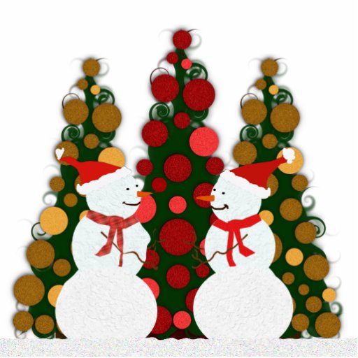 Schnee-Mann-Weihnachten Ausschnitt
