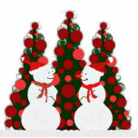 Schnee-Mann-Weihnachten Foto Skulptur