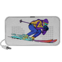 Schnee-Skifahren-Athleten-Gekritzel Speaker