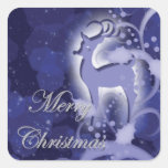 Schnee Stechpalme des Rens n Weihnachts Sticker