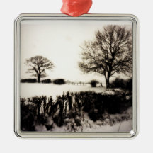 Schnee-Szenen-Weihnachtsdekoration Ornament