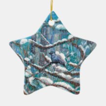 Schnee-Vogel Ornamente