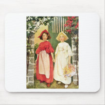Schnee-Weiß und Rosen-Rot Mauspads