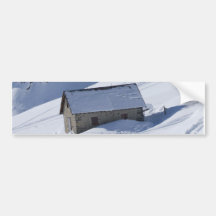 schneebedeckte Landschaft Auto Sticker