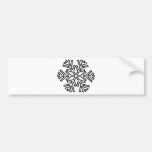 schneebedeckte Schneeflockewinterikone Auto Sticker