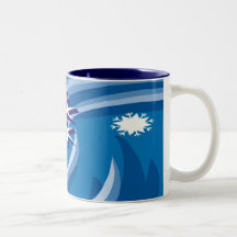 Schneeflocke-Becher Kaffee Tassen