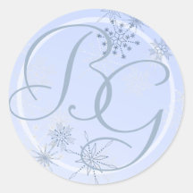 Schneeflocke-Eis-Blau Sticker