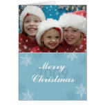 Schneeflocke-Foto-Weihnachtsgruß Karte