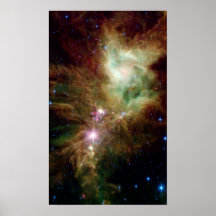 Schneeflocke-Gruppe u. Kegel-Nebelfleck Plakat