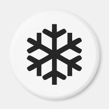 Schneeflocke Kühlschrankmagnete