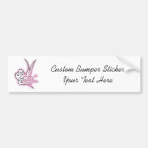 Schneeflocke-u. Piepmatz-Weihnachtsentwurf - Rosa Autosticker