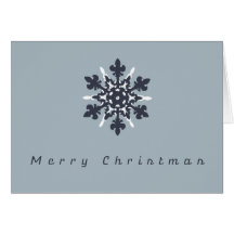 Schneeflocke-Weihnachtskarte