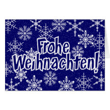 Schneeflocken - Deutscher Karten