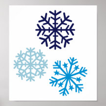 Schneeflocken Plakatdruck