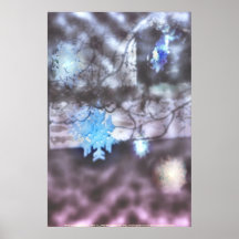 Schneeflocken Plakat