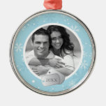 Schneeflocken und Erkennungsmarke-Verzierungen Weihnachtsornament