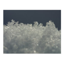 Schneeflocken Up nahes Postkarte