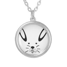 Schneehase/Osterhase Personalisierte Halskette