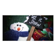 Schneemann Bild Karte
