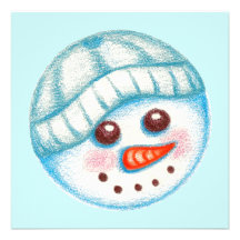 Schneemann-Einladungen