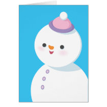 Schneemann-Feiertags-Karte karten