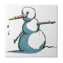 Schneemann Fliesen