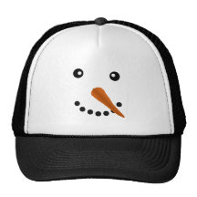 SCHNEEMANN-GESICHT BASEBALLKAPPE