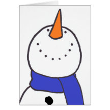 "Schneemann-" Karte