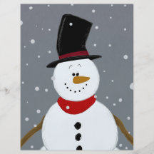 Schneemann - Silber Individuelle Flyer