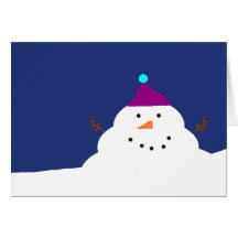 Schneemannkarte