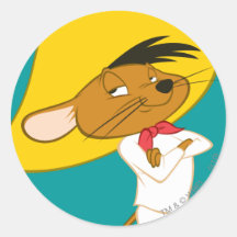 Schnelle Gonzales überzeugte Farbe Runde Sticker