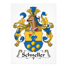 Schneller Family Crest Personalized Invitations
