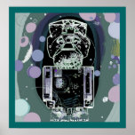 Schnellschuss-Roboter-Plakat