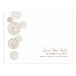 Schnur-Kugeln modernes Wedding Save the Date Postkarten