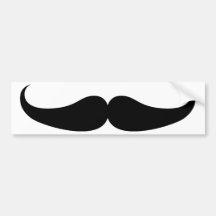 Schnurrbart Auto Sticker