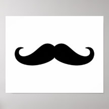 Schnurrbart-Bart Posterdruck