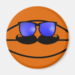 Schnurrbart-Basketball-Magnet Kühlschrankmagnet