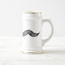 Schnurrbart-Becher Kaffee Haferl