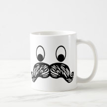 Schnurrbart-Becher Tassen
