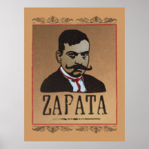 Schnurrbart - Emiliano Zapata Posterdruck